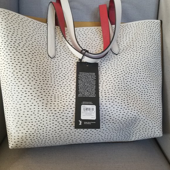 Coach Disney Mickey Keith Haring Large Tote - Picture 3 of 5